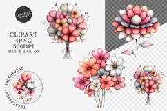 Watercolor Spring Flower Clipart Product Image 1