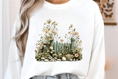 Watercolor Summer Garden Clipart Product Image 2