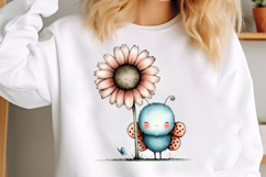 Whimsical Butterfly Flower Clipart Product Image 2