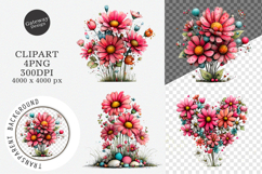 Whimsical Spring Daisy Flowers Clipart Product Image 1