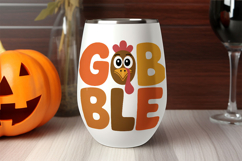 Gobble Funny Turkey Face Thanksgiving Product Image 2