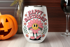 Happy Birthday Retro Vintage Flower Dude Product Image 2