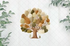 Woodland Tree Sublimation Clipart Product Image 1