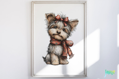 Whimsical Christmas Dogs Clipart Product Image 2