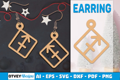 Zodiac Earring Lasercut | Earring Design Lasercut BUNDES 12 Product Image 11