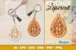 Zodiac Keychain Lasercut | Keychain Design Lasercut Product Image 1
