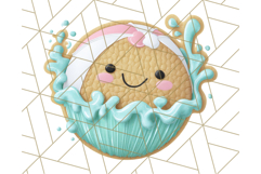 Summer Cookie Character PNG, Cute Beach Clipart Tropical Png Product Image 4