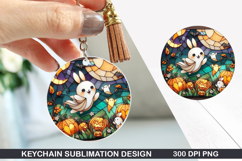 Halloween Keychain Sublimation - Halloween Keychain PNG Product Image 1