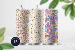 Pastel Sprinkles digital paper | Colorful Rainbow Sprinkles Product Image 2