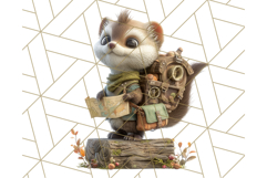 Tiny Explorers Clipart PNG, Animal Adventure PNG Product Image 4