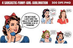 Sarcastic Funny Girl Sublimation PNG Product Image 1