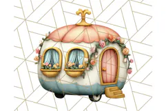 Royal Carriage & Princess Vehicle PNG Clipart for Fairytales Product Image 4