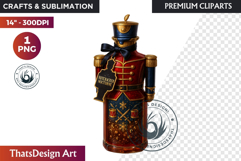 Christmas Winter Potion Bottles PNG, Magical Holiday Clipart Product Image 1