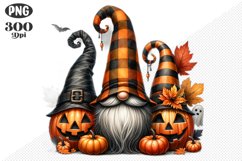 Halloween Gnomes Sublimation - Clipart PNG Design Product Image 1