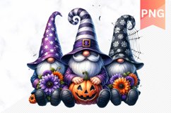 Halloween Gnome Sublimation - Clipart PNG Design Product Image 1