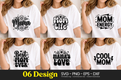 Mama Mode Strong Power Quotes SVG PNG Product Image 1