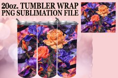 Playful Abstract Floral Sublimation Tumbler 20oz Product Image 1