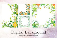 Flower Pattern Background Wallpaper Digital Paper_40 Product Image 1