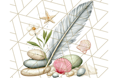 Coastal Cottagecore Summer Clipart PNG, Beachy Calm Vibes Product Image 4