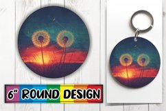 Colorful Vintage Bloom Sublimation Compilation - Round Desig Product Image 1