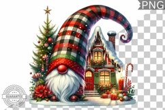 Christmas Gnome Sublimation - Clipart PNG Design Product Image 1