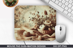 Vintage Mouse Pad Sublimation PNG Design - Mouse Pad PNG Product Image 1