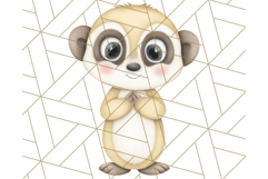 Tiny Zoo Friends Clipart, Cute Cartoon Zoo Animals PNG Product Image 4