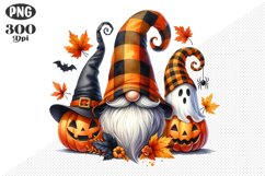 Halloween Gnomes Sublimation - Clipart PNG Design Product Image 1