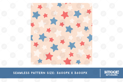 American 4th of July Patriotic Stars Seamless Pattern Bundle Product Image 3