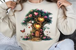 Valentines Day Fairy Houses Clipart PNG Product Image 1