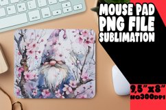 Summer Gnome Floral Mouse Mat Product Image 1