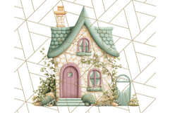 Whimsical Cottagecore Cottage PNG Clipart, Fairy House Png Product Image 4
