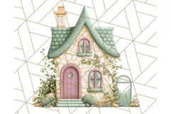 Whimsical Cottagecore Cottage PNG Clipart, Fairy House Png Product Image 4
