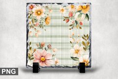 Easter Spring Square Sublimation Slate Design Product Image 1