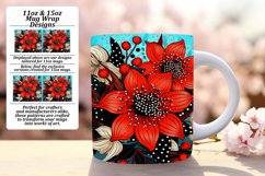 Flourishing Flower Mug Sublimation Wrap - 11/15oz Product Image 1
