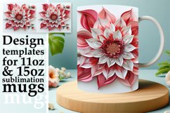 Blooming Petal Flower Mug Wrap 11oz 15oz Product Image 1