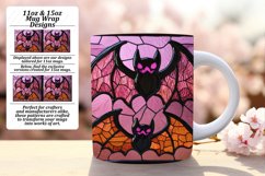 Spooky Autumn Stained Glass Wrap 11oz 15oz Mug Sublimation Product Image 1