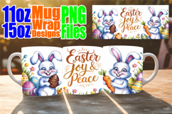 Happy dreams 11oz 15oz sublimation wrap, Easter Bunny Product Image 1
