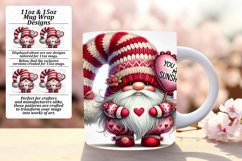 Bold 11oz Mug Wrap Png Design , Gnomes Product Image 1