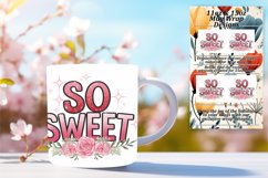 Stylish 11oz Mug Wrap Png Template , Valentines Product Image 1