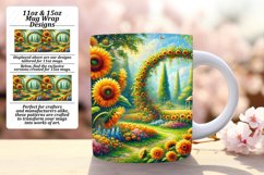 Charming 15oz Mug Wrap Png Artwork , Flower Product Image 1