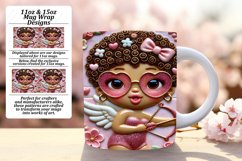 Lovely 11oz Mug Wrap Png Template , 3D Cupid Product Image 1