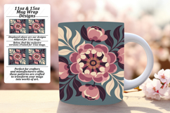 CUSTOMIZED PNG for 15oz Mug Wrap , Flowers Product Image 1