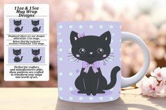 Sweet Cat Mug Wrap Art Design PNG Product Image 1