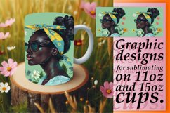 Vibrant Melanin: Watercolor Mug Wrap Summer Style Product Image 1