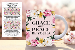 Graceful 11oz Mug Wrap Png Template , Religious Product Image 1