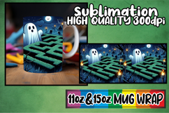 Enchanted evenings 11oz 15oz sublimation wrap, Ghost Product Image 1