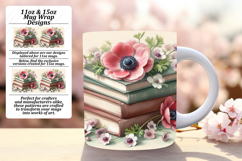 Graceful 11oz Mug Wrap Png Design , Books Product Image 1