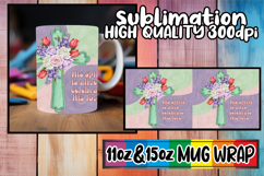 Inspired thoughts 11oz 15oz mug wrap, Cross Product Image 1