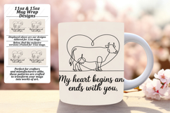 CUSTOM 11oz Mug Wrap PNG Artwork , Cute Cow Product Image 1